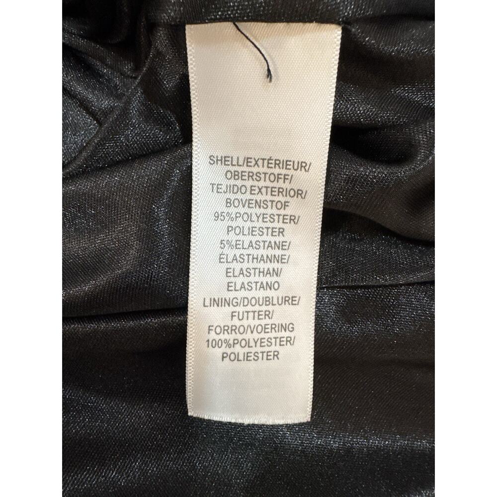 Adrianna Papell Colorblock Dress Black White Sheath Career Cocktail Size 16 - Picture 6 of 7